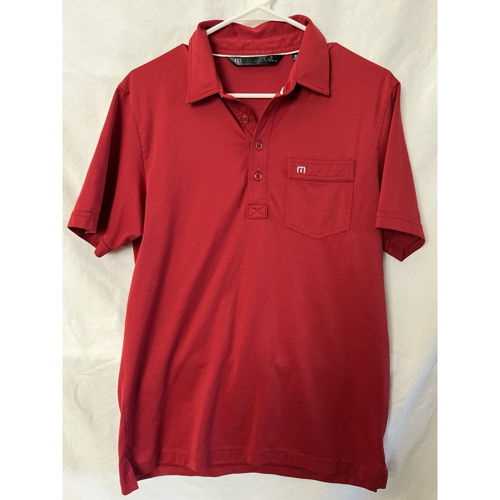Travis‎ Mathew Performance Golf Polo Men's Small Red